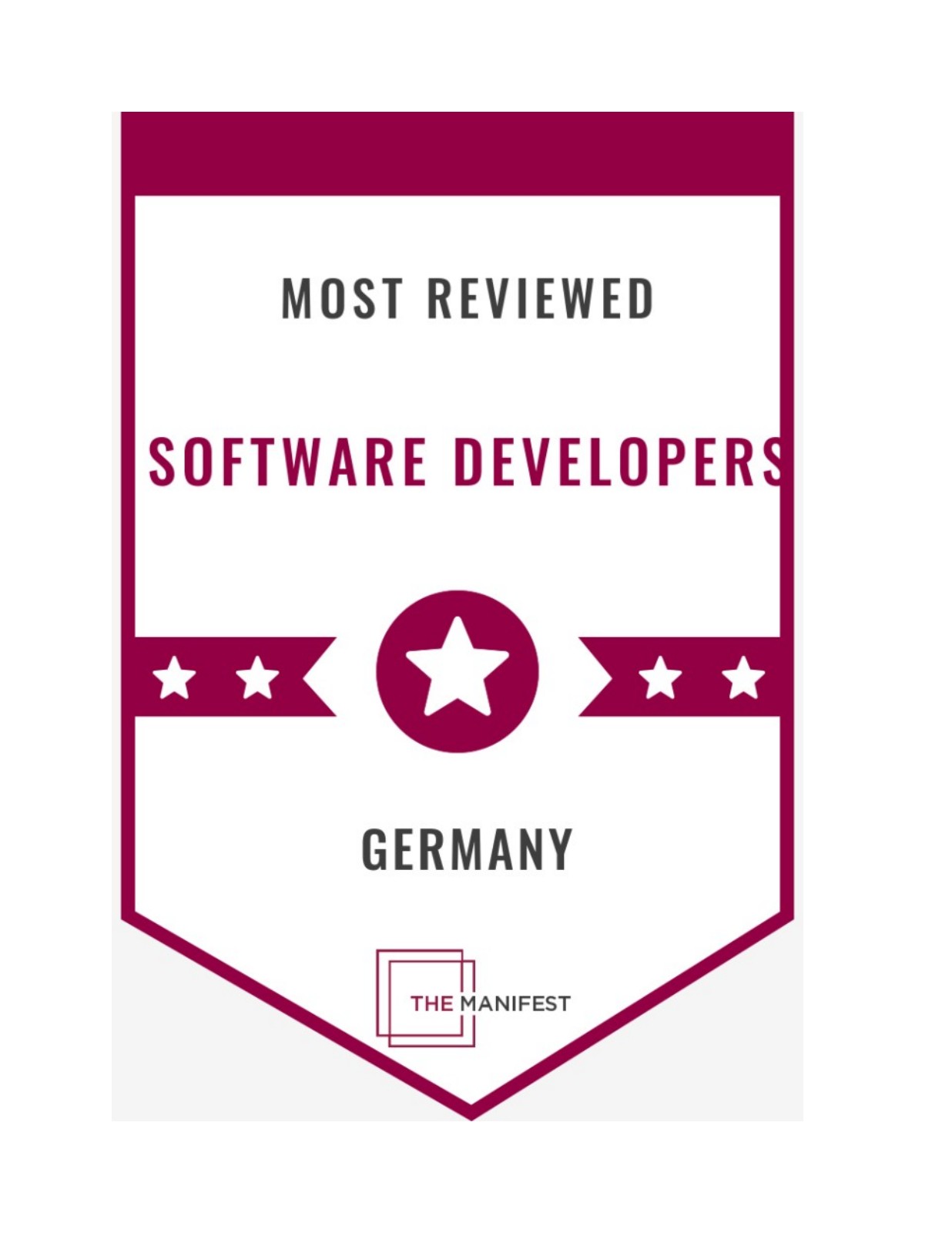The Manifest zeichnet Evolvice GmbH als einen der meistbewerteten Softwareentwickler in Deutschland aus